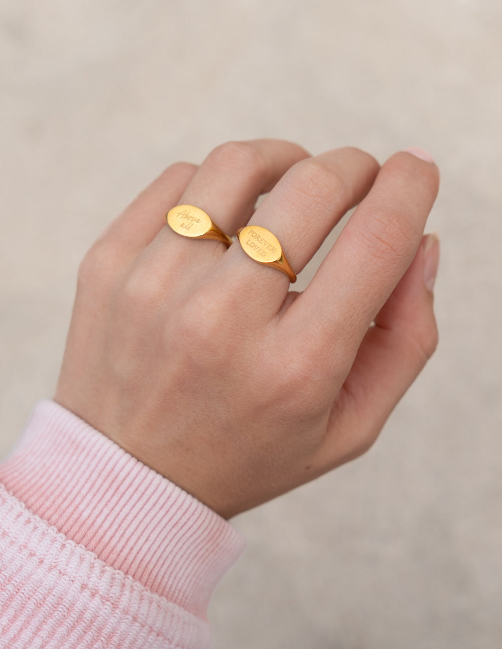 Forever Loved Oval Signet Ring Jewelry Elevated Faith