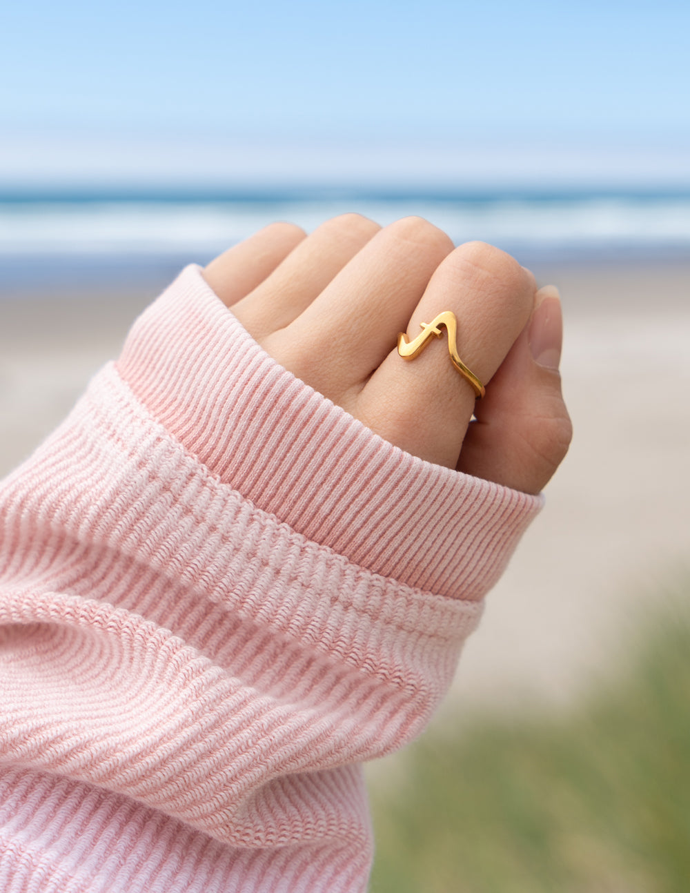 Wavy Cross Ring Religious Jewelry Elevated Faith