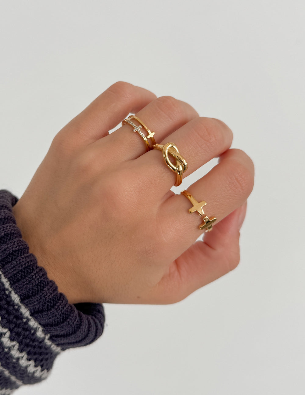 Eternal Cross Ring Religious Jewelry Christian Symbol