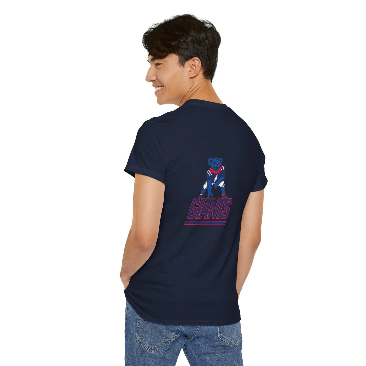 New York Giants Grateful Dead Dancing Bear Two-Sided T-Shirt The Gridiron Collection