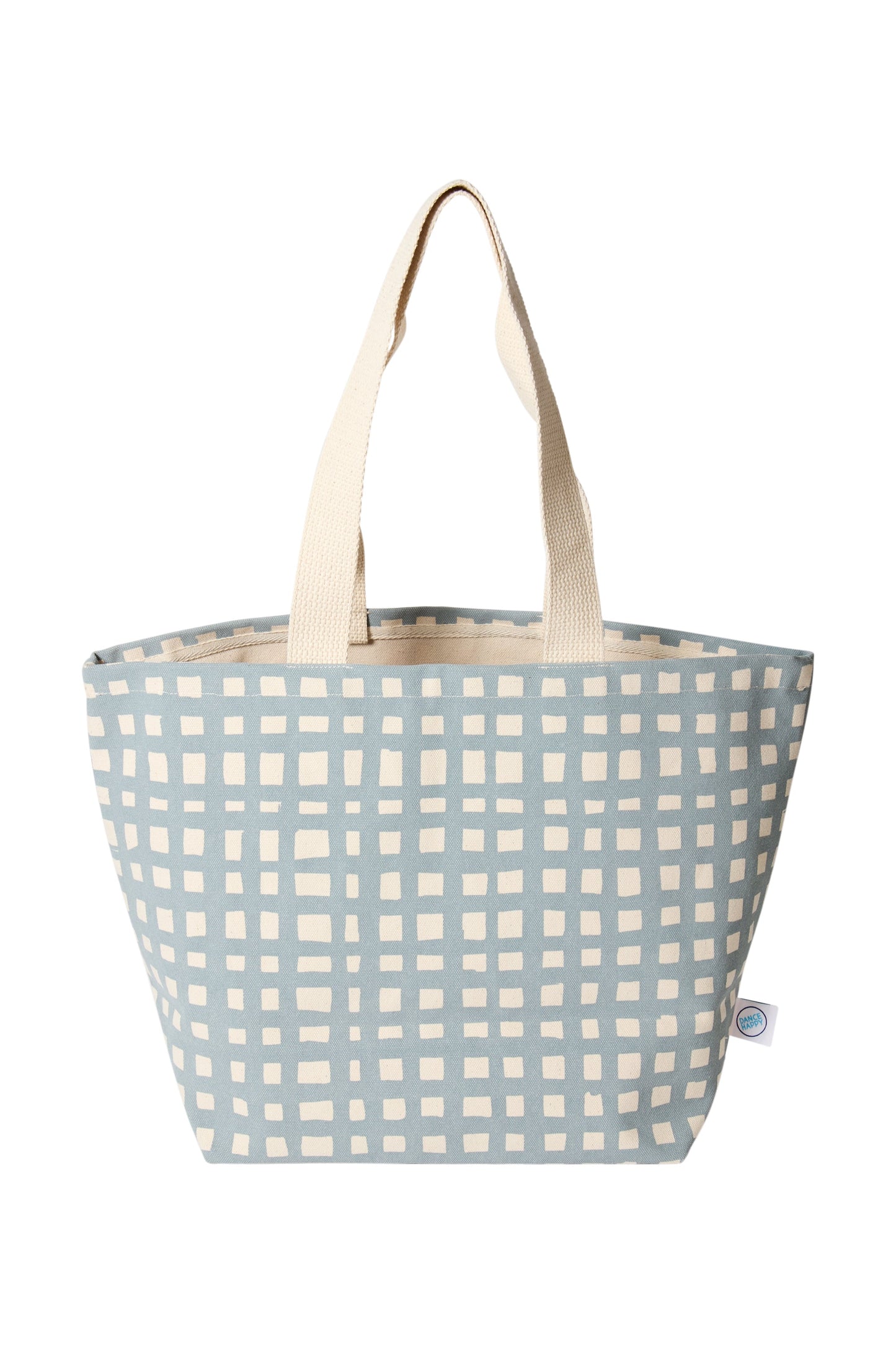 Grid Wide Durable Tote Bag by Dance Happy