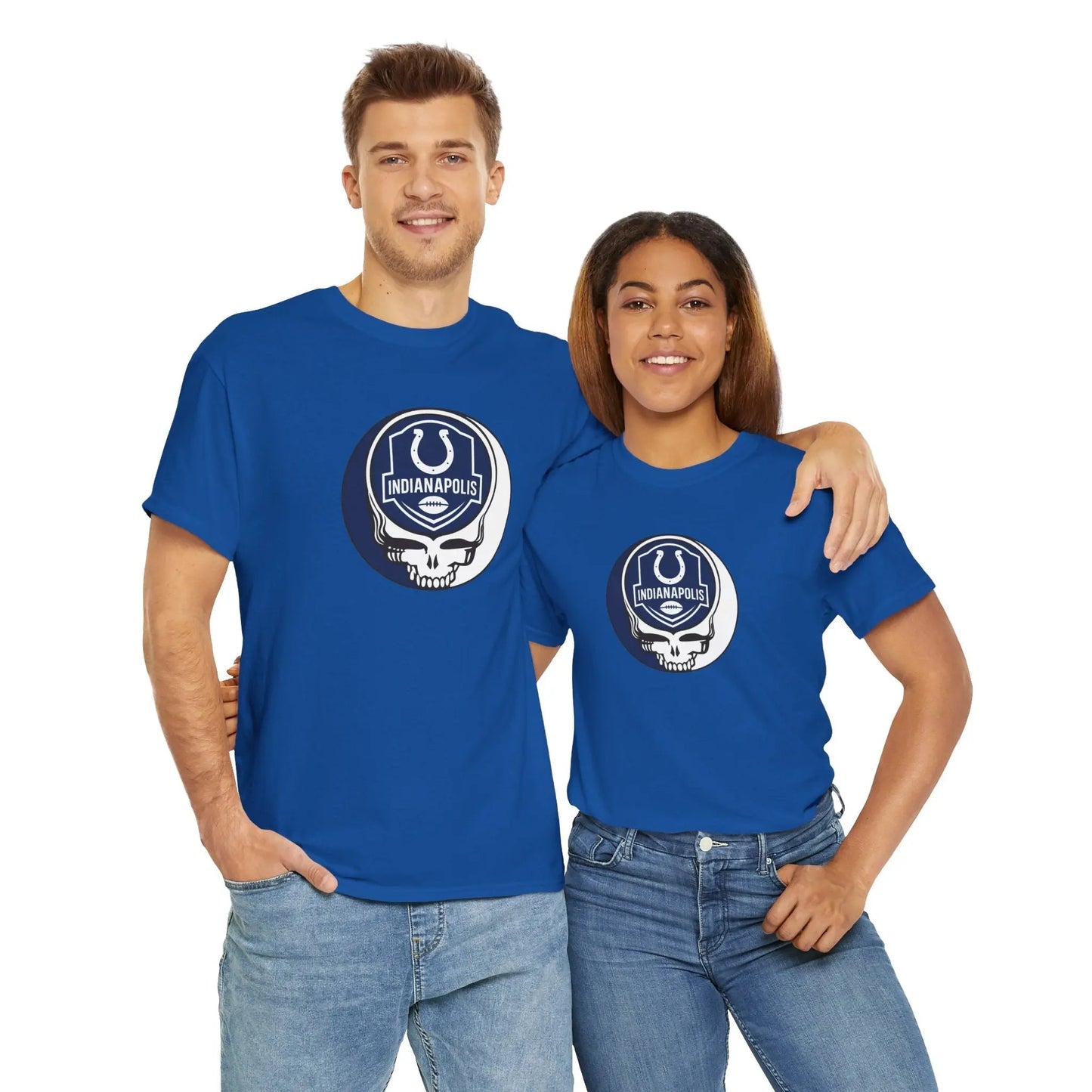 Indianapolis Colts Stealie Football T-Shirt Grateful Dead NFL