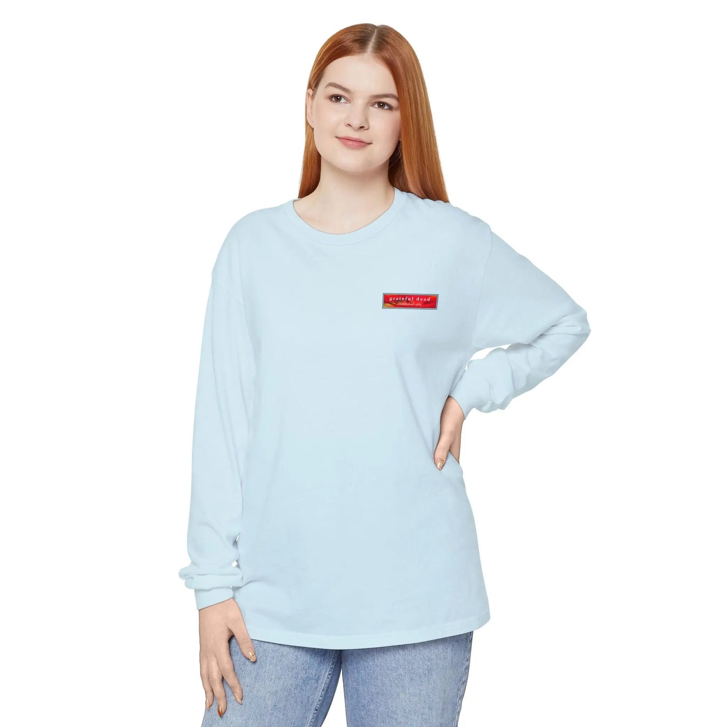 Grateful Dead Tie Dye Dancing Bear Garment-dyed Long Sleeve T-Shirt Vineyard Collection
