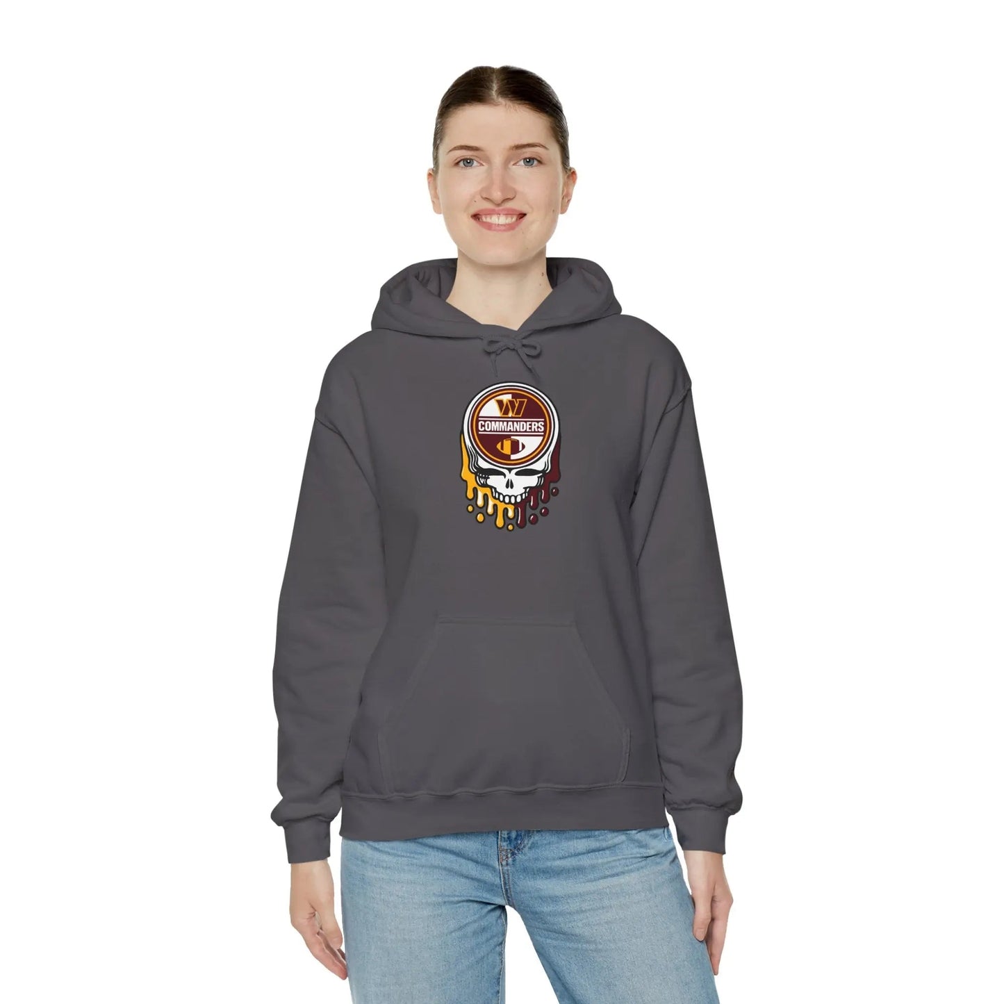 Washington Commanders Grateful Dead Hooded Sweatshirt The Gridiron Collection