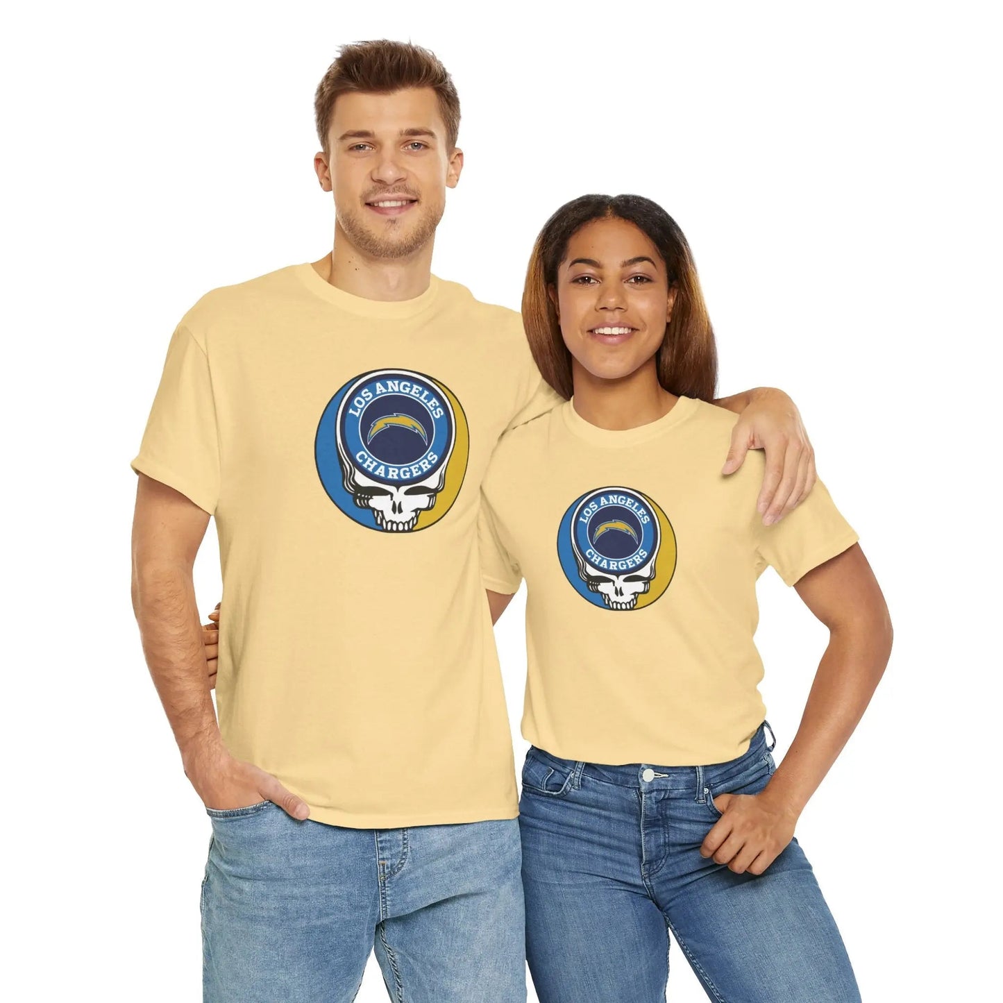 Los Angeles Chargers Grateful Dead Steal Your Face T-Shirt The Gridiron Collection