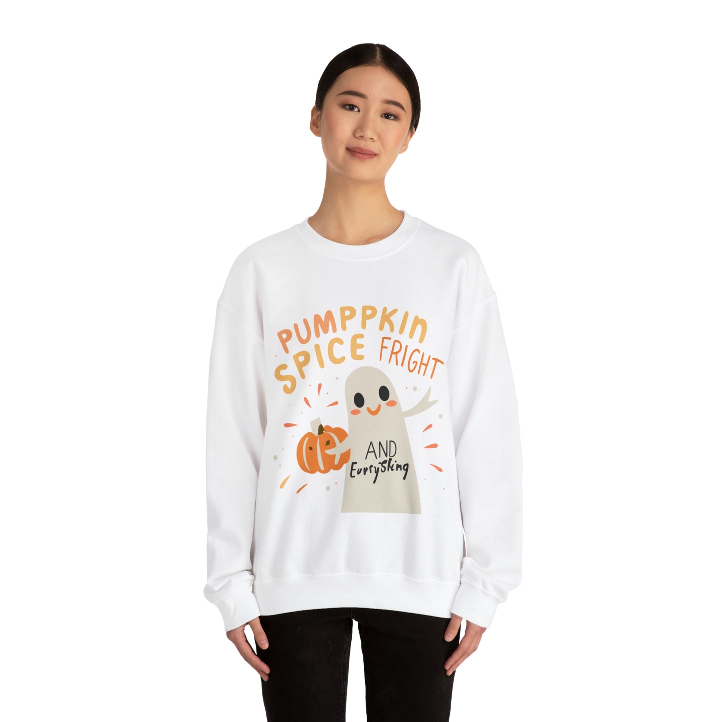 Pumppkin Spice Fright Sweatshirt, Spooky Season Halloween Sweatshirt, Winter Sweatshirt, Spooky Sweatshirt, Halloween Gifts
