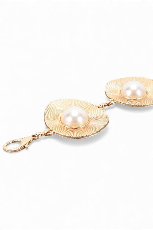 Pearl Studs Iconic Chain Belt One Size Iron The Diamond Empire LLC