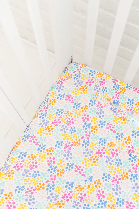 Bamboo Dots Crib Sheet Korrie Laree + Co.