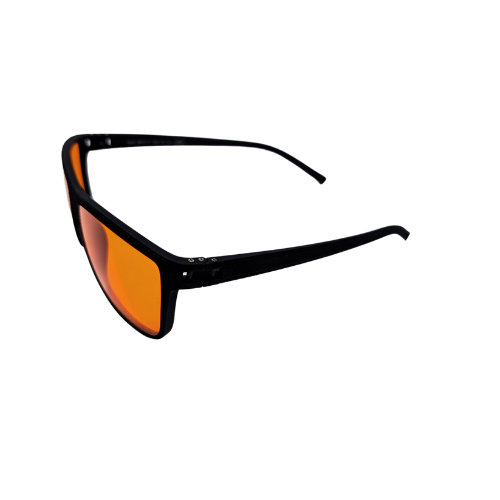 Moonwalkerz Blue Light Blocking Sleep Glasses Matte Black Kingseven Design