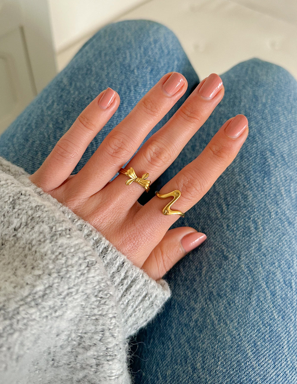 Wavy Heart Ring Wavy Design Ring Elevated Faith