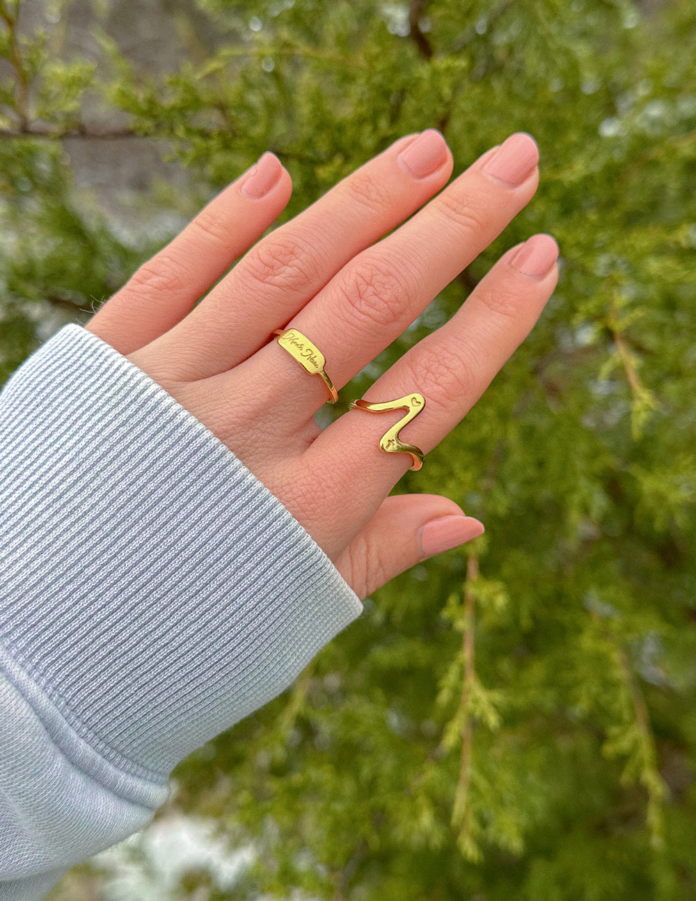 Wavy Heart Ring Wavy Design Ring Elevated Faith