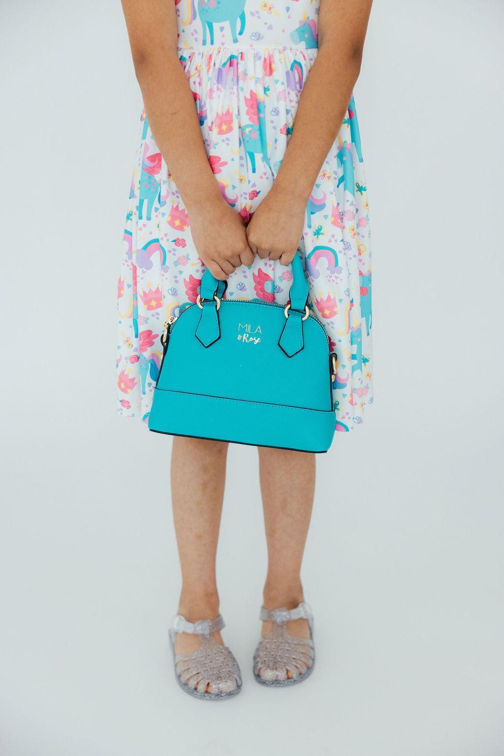 Caribbean Blue Crossbody Purse Girl's Purse Mila & Rose