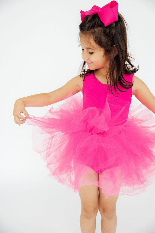 Hot Pink Tank Key Attribute Tutu Leotard Mila & Rose