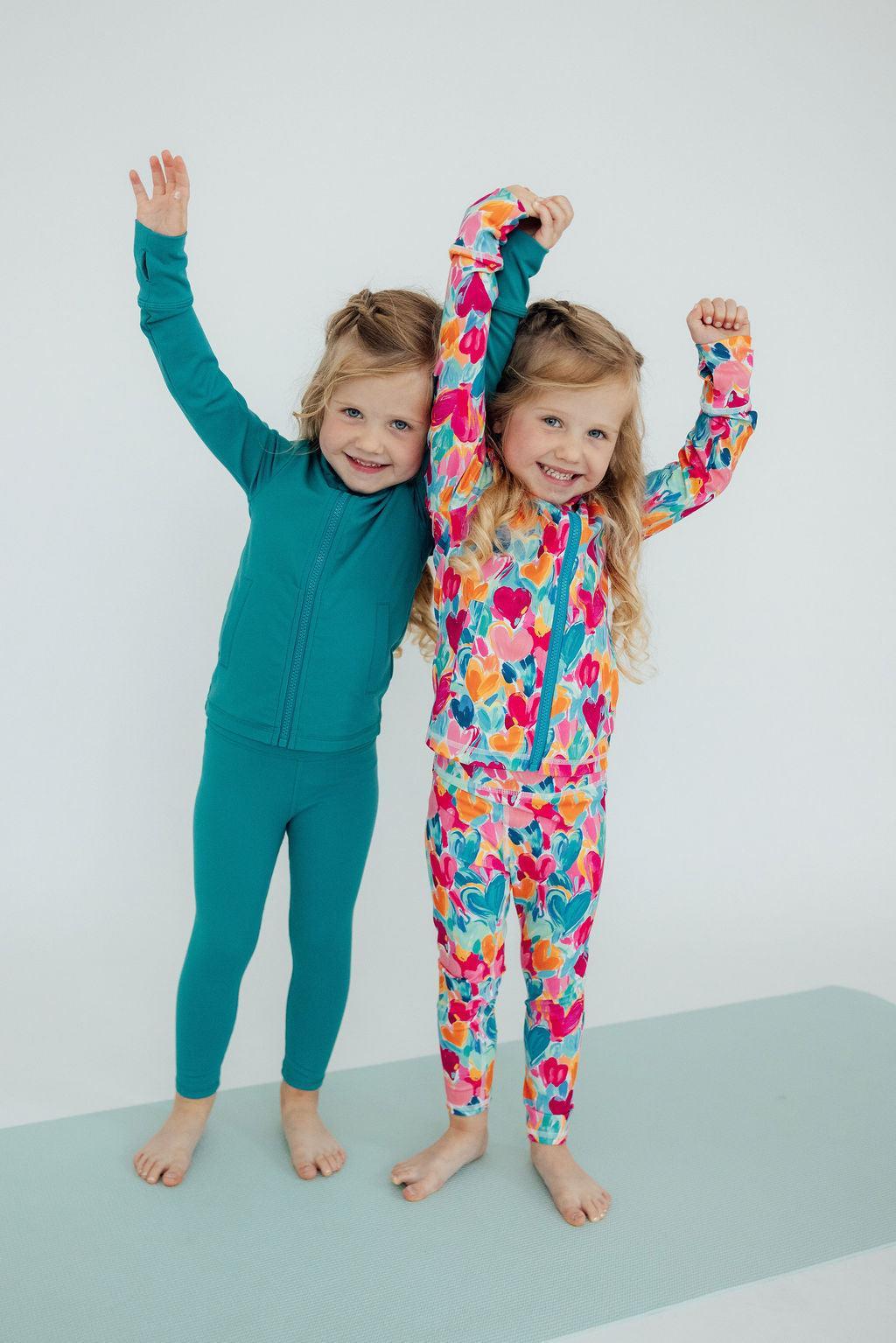 Heart Hustle Ruffle Full-Zip Active Jacket Mila & Rose