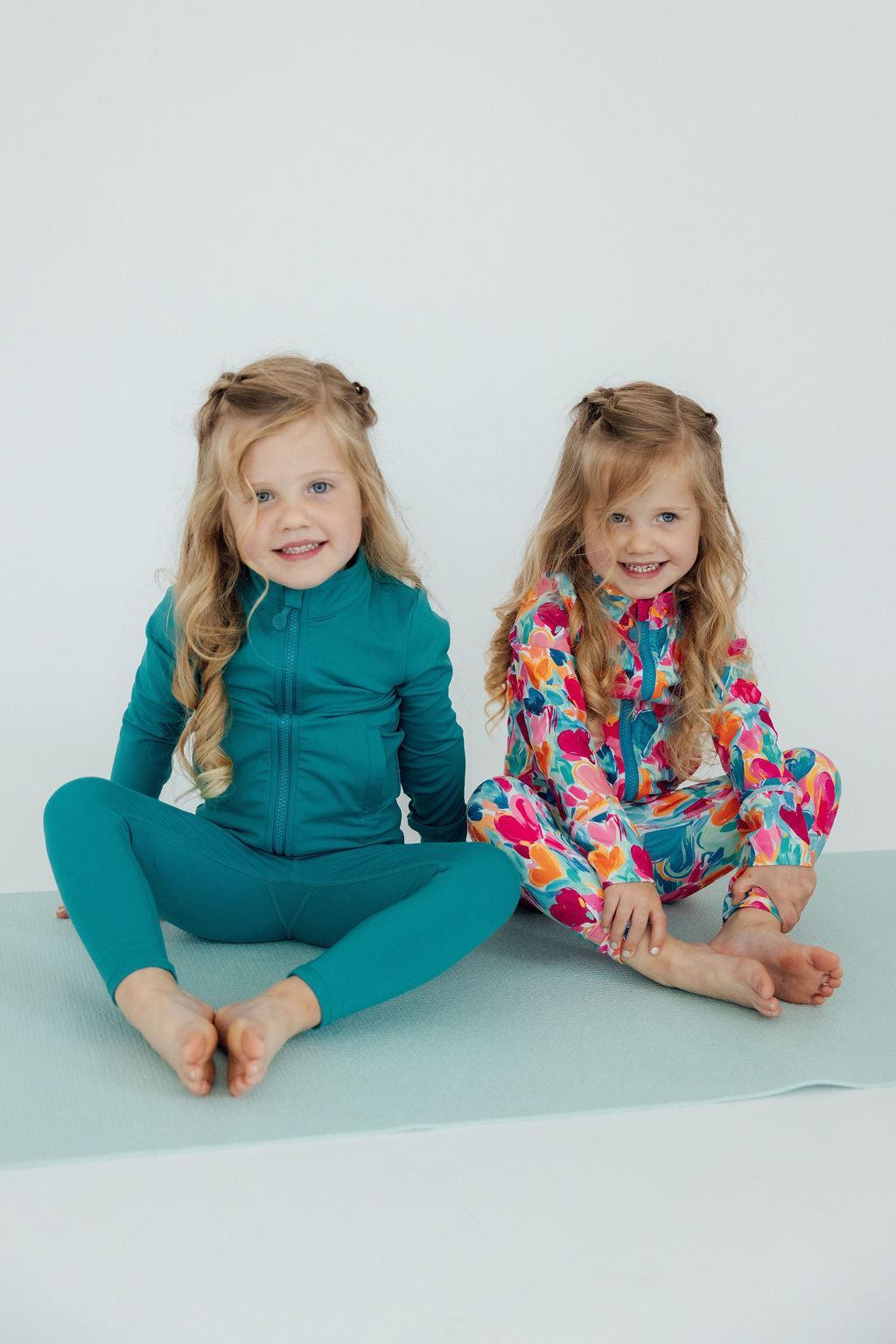 Heart Hustle Ruffle Full-Zip Active Jacket Mila & Rose