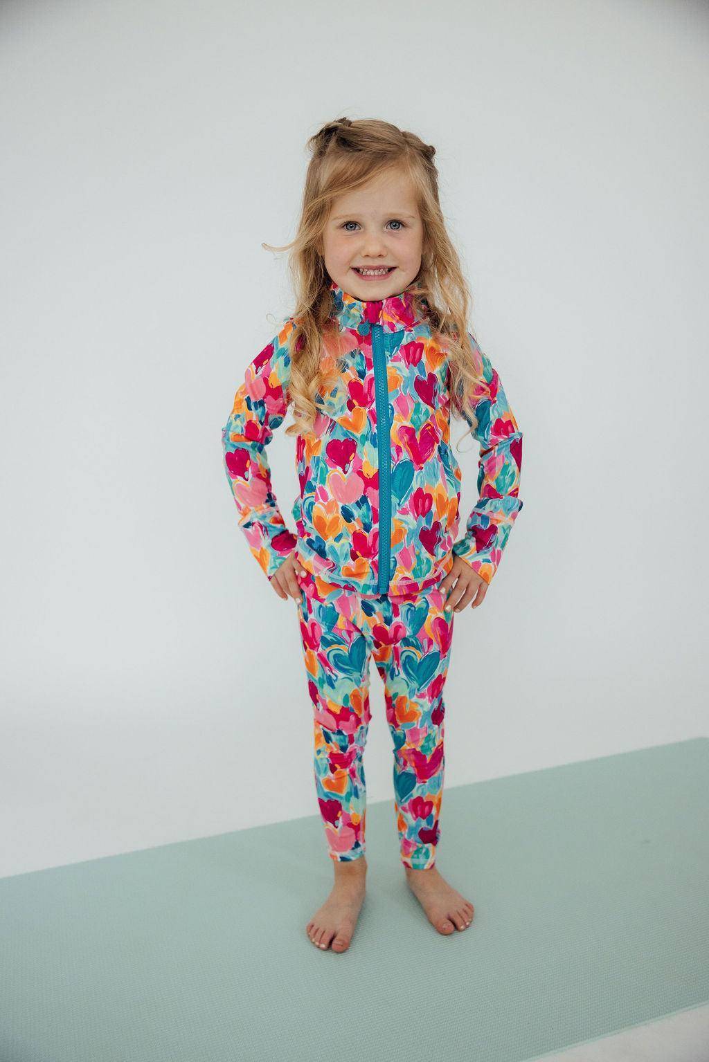 Heart Hustle Ruffle Full-Zip Active Jacket Mila & Rose