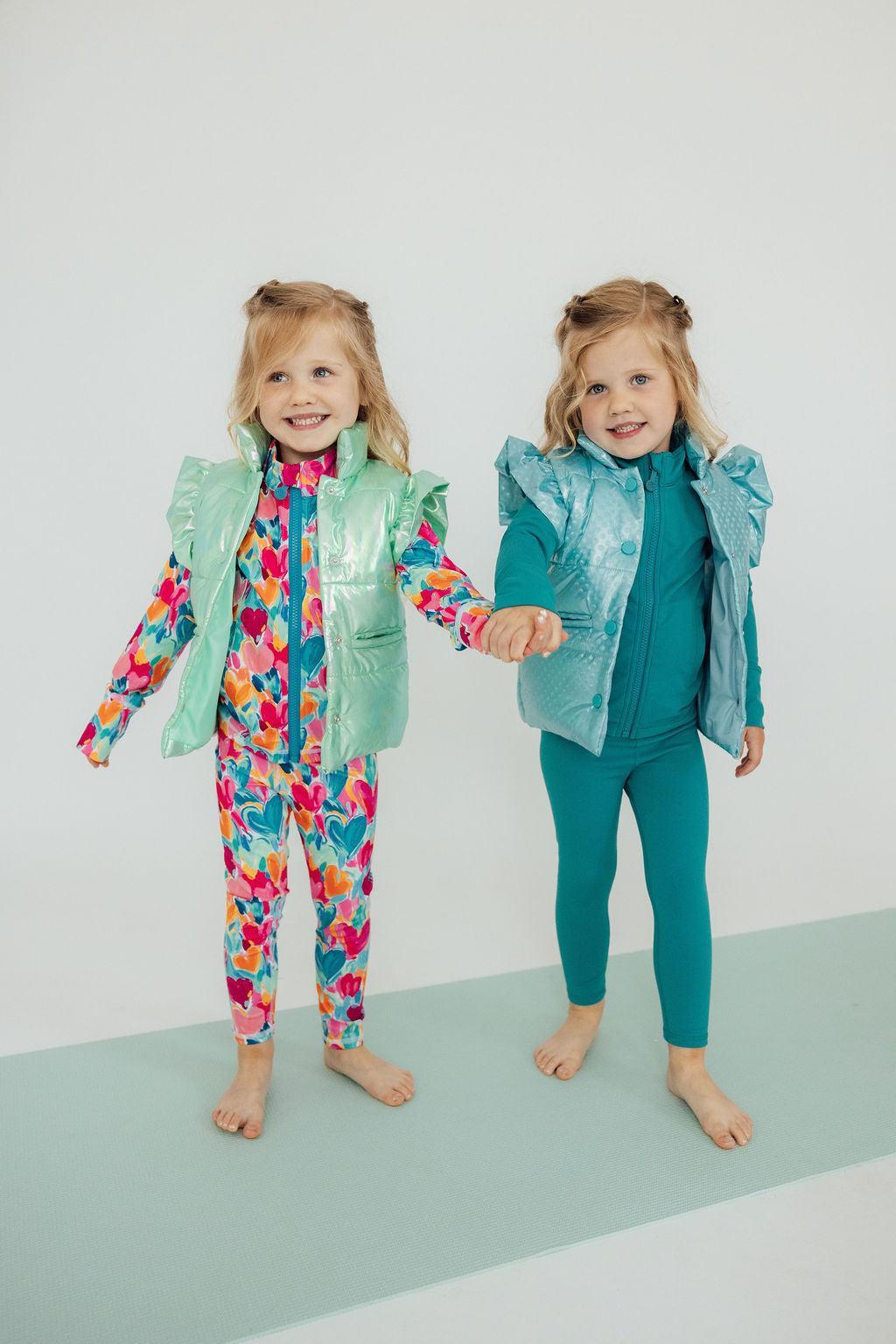 Heart Hustle Ruffle Full-Zip Active Jacket Mila & Rose