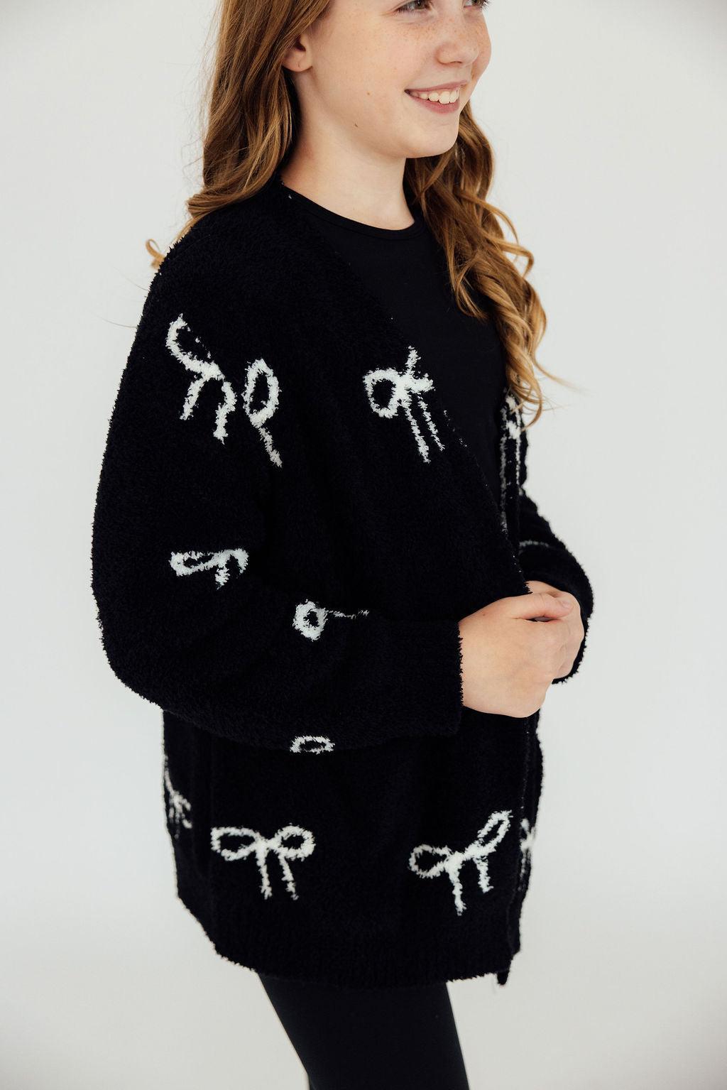 Cozy Black Coconut Cardigan Oversized Fit Mila & Rose