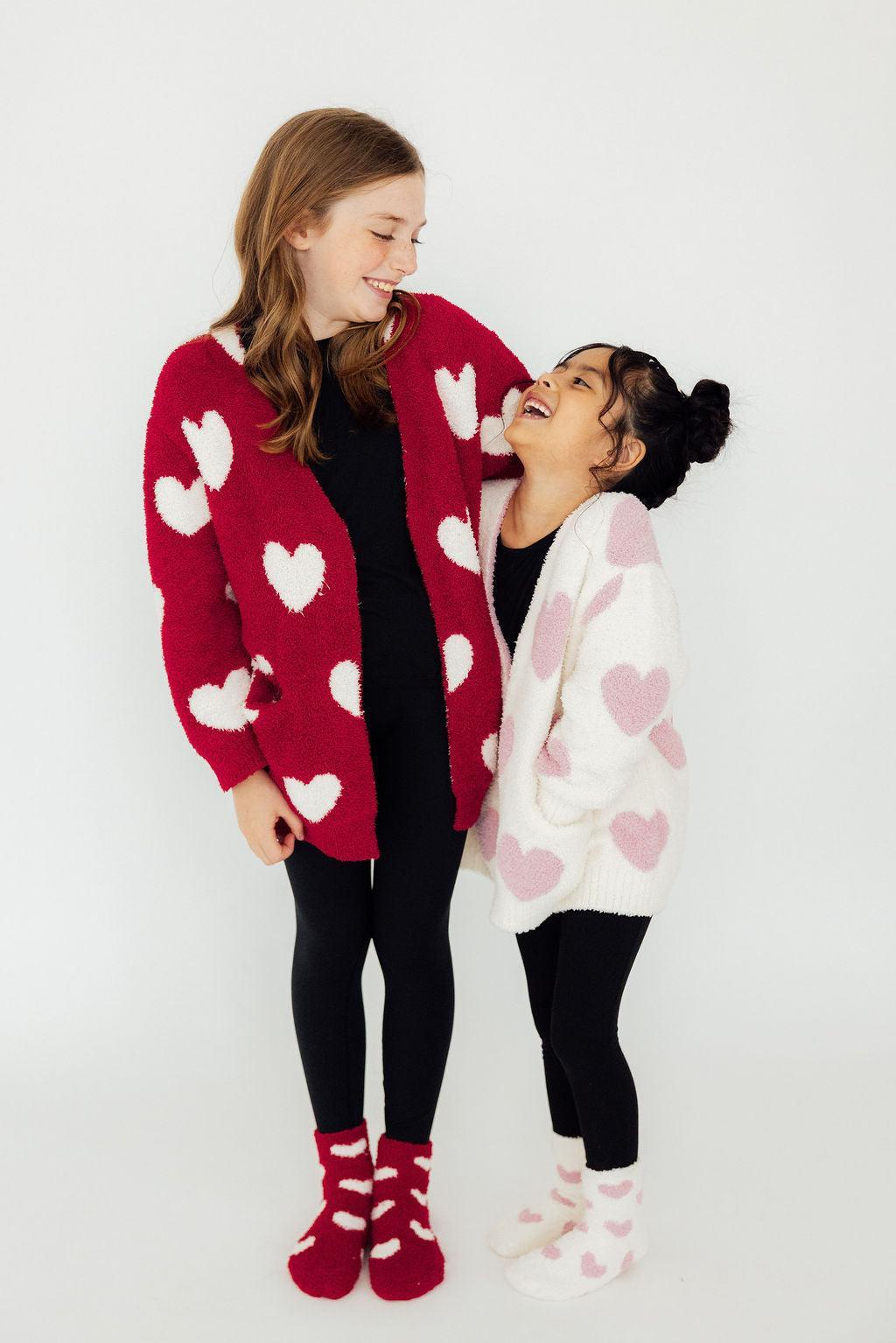 Cozy Socks Light Pink Heart for Little Feet Mila & Rose