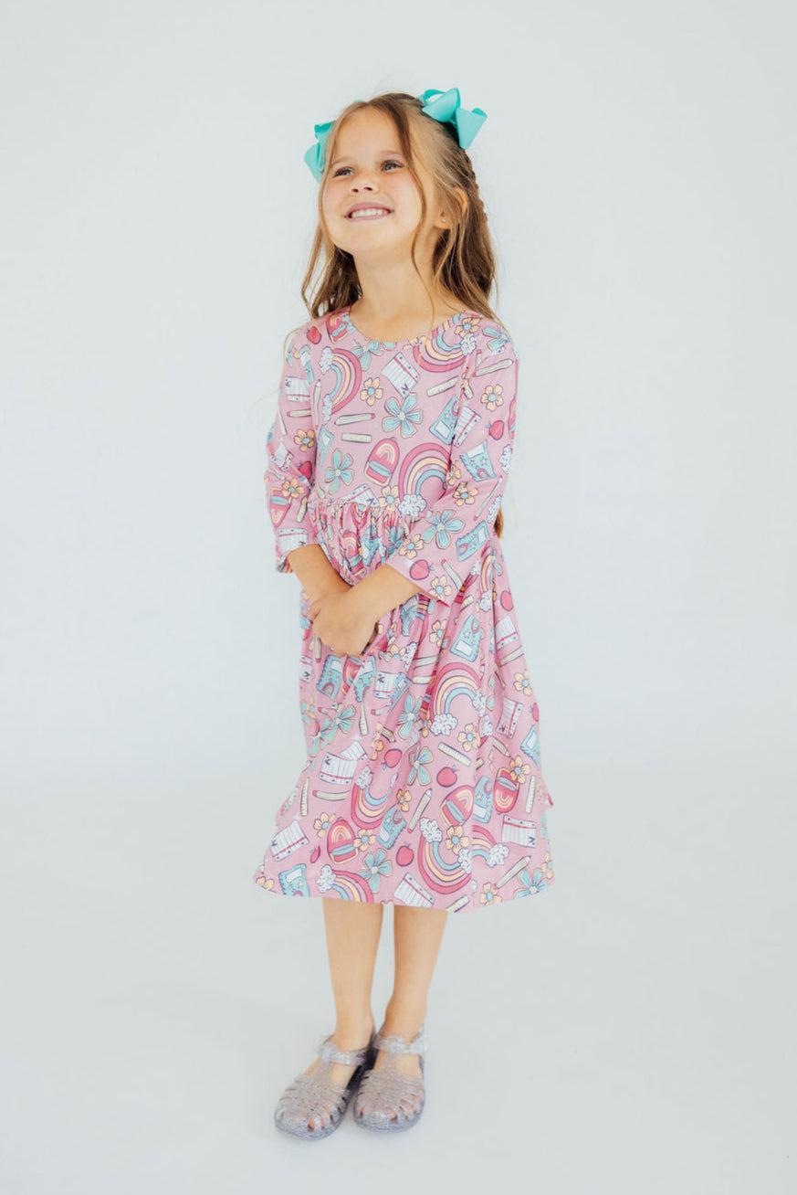 Twirl Dress 3/4 Pocket Dress Dream Big Little One