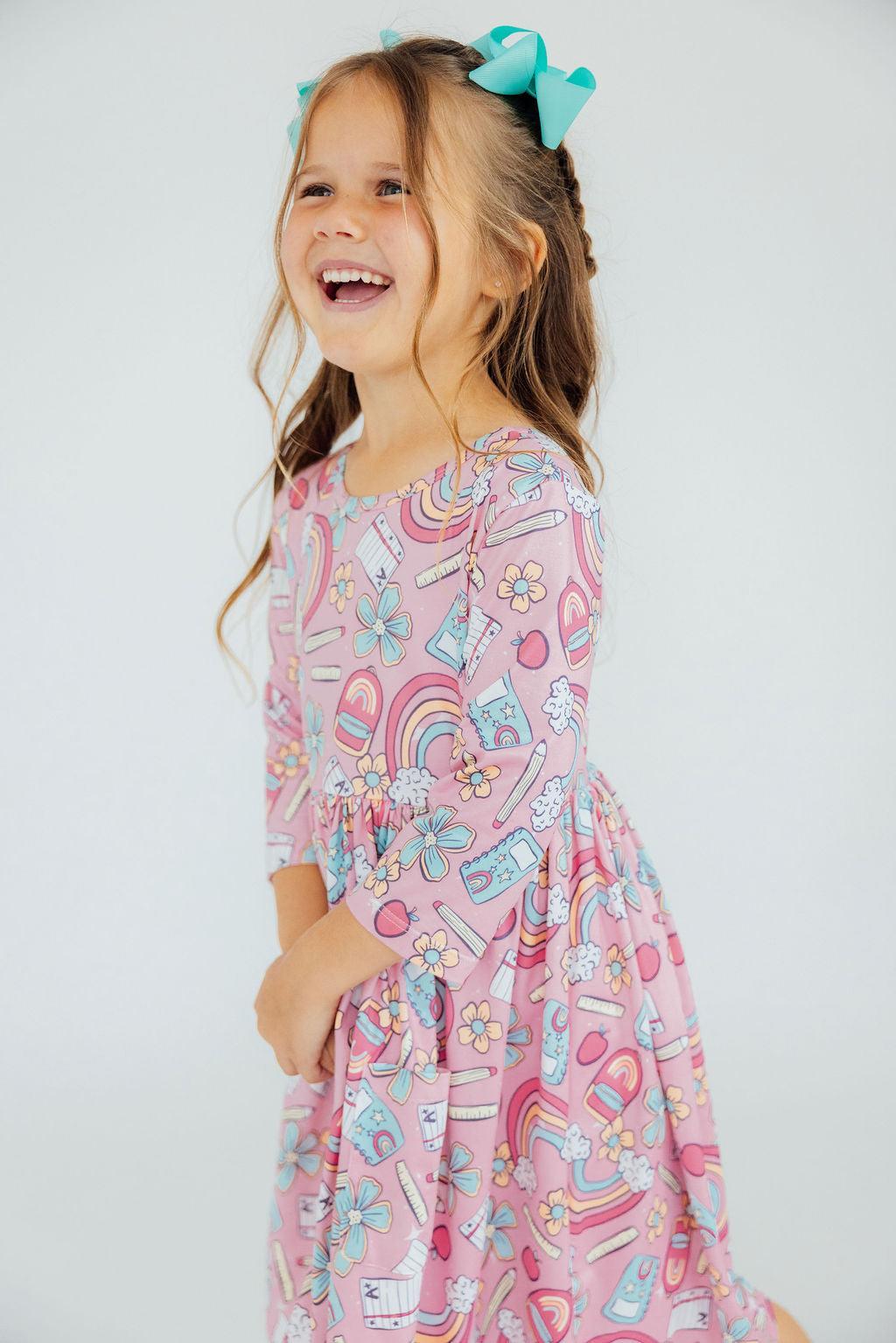 Twirl Dress 3/4 Pocket Dress Dream Big Little One