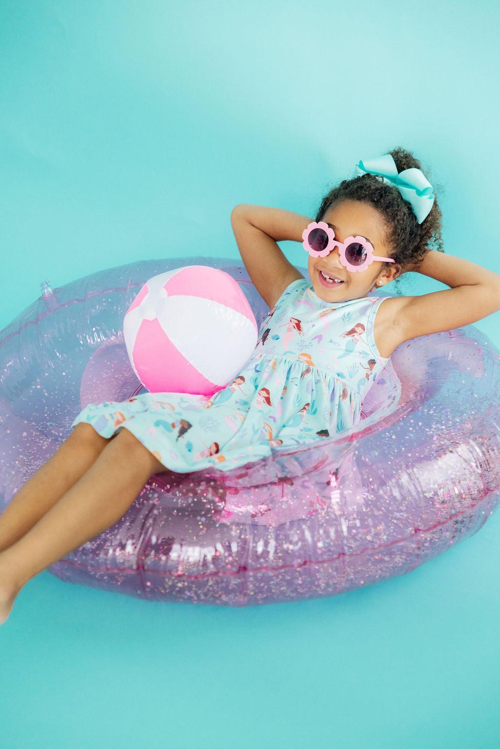 Twirly Comfortable Tank Twirl Dress Happy as a Clam