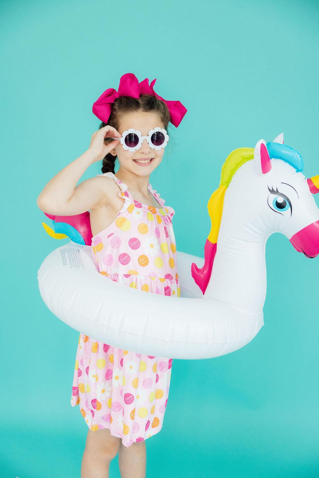 Ruffle Cross Back Strappy Dress Daisy Doodles