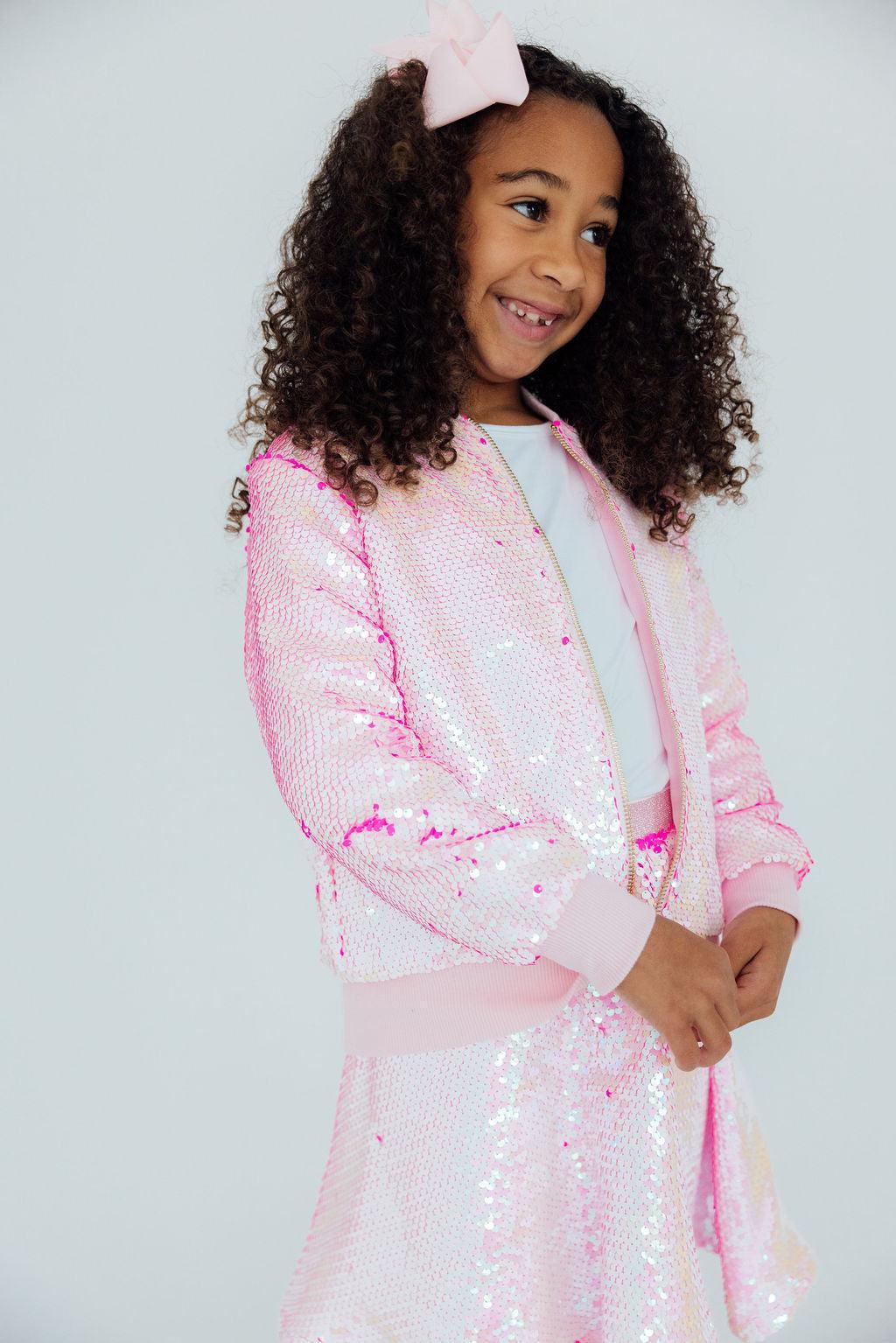 Diva Pink Flip Sequin Jacket Kids Jacket Mila & Rose