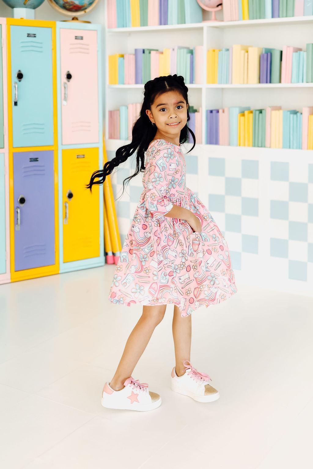 Twirl Dress 3/4 Pocket Dress Dream Big Little One