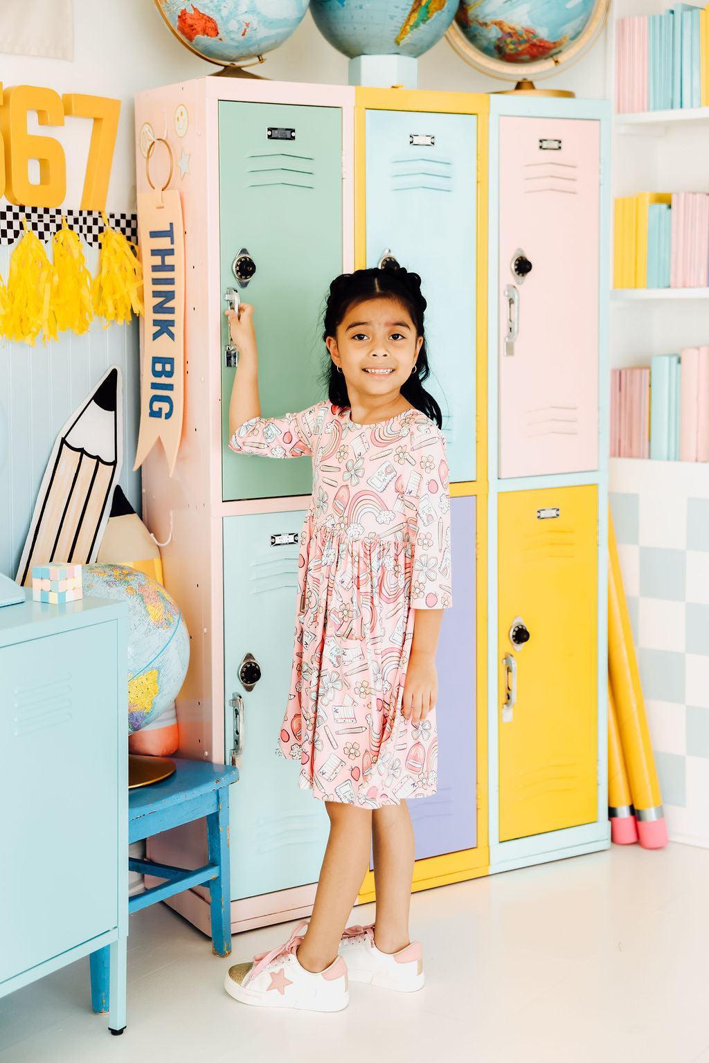 Twirl Dress 3/4 Pocket Dress Dream Big Little One