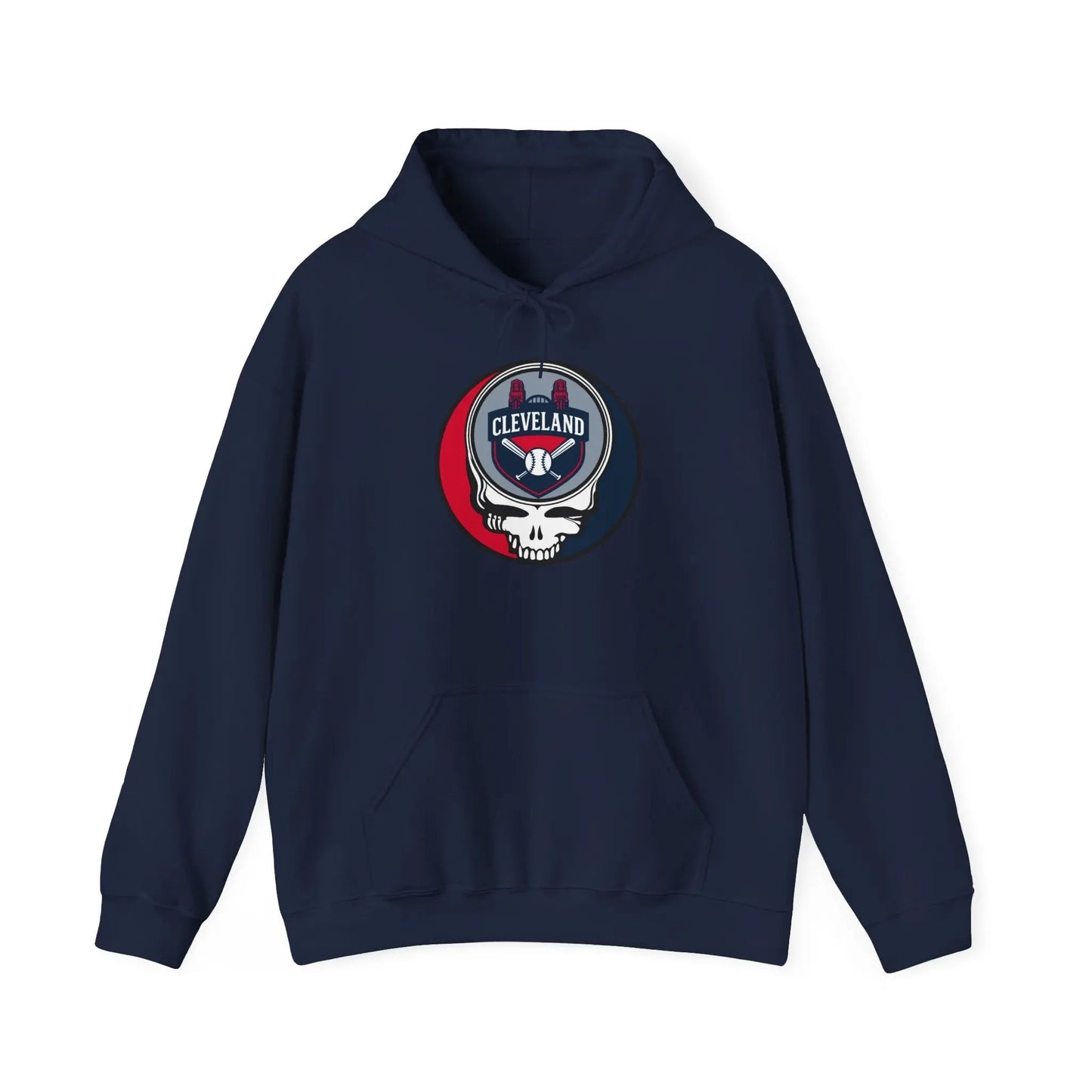 Grateful Dead Unisex Heavy Blend Hoodie Cleveland Baseball Edition The Ballpark Collection