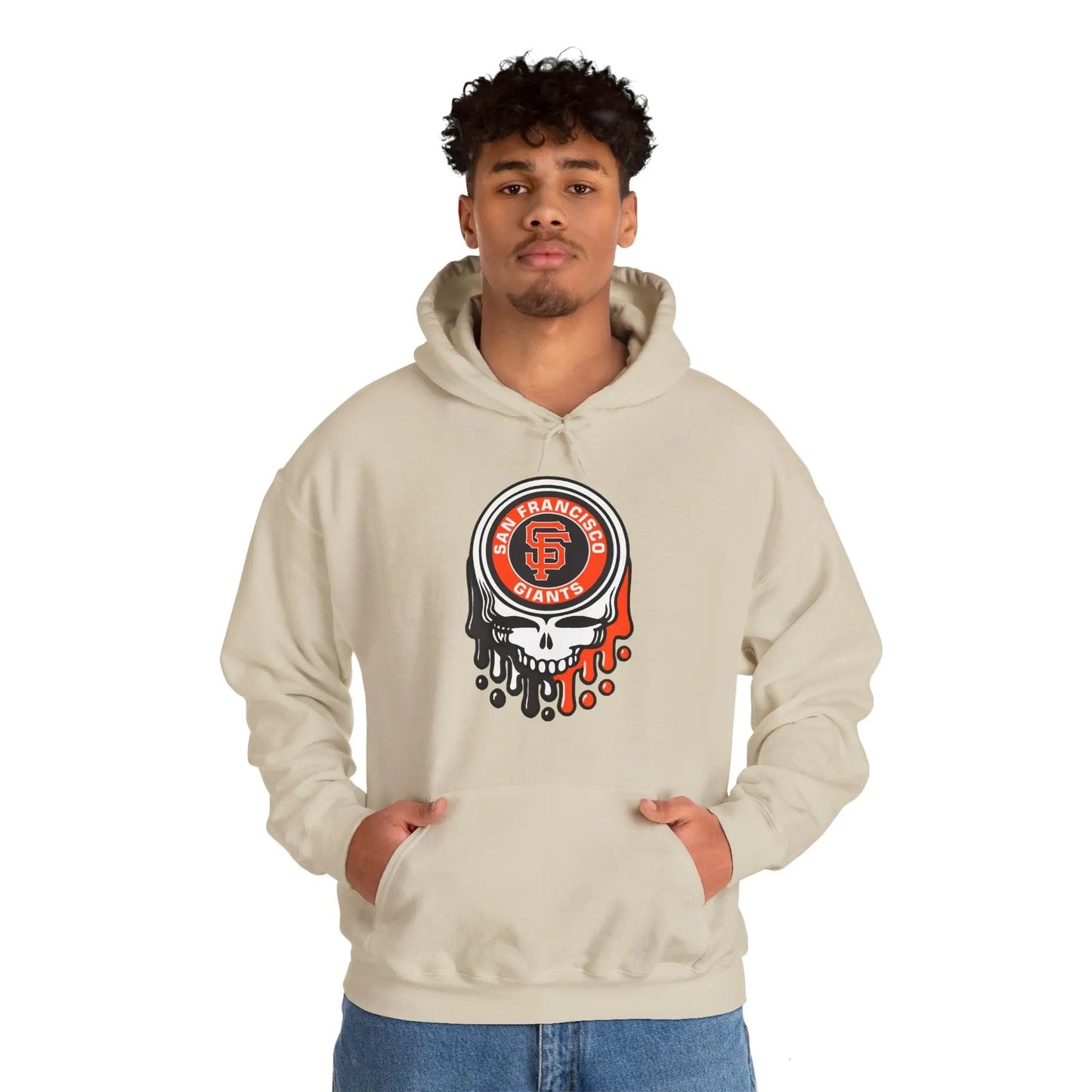 San Francisco Baseball Edition Dripping Stealie Unisex Heavy Blend Hoodie MLB