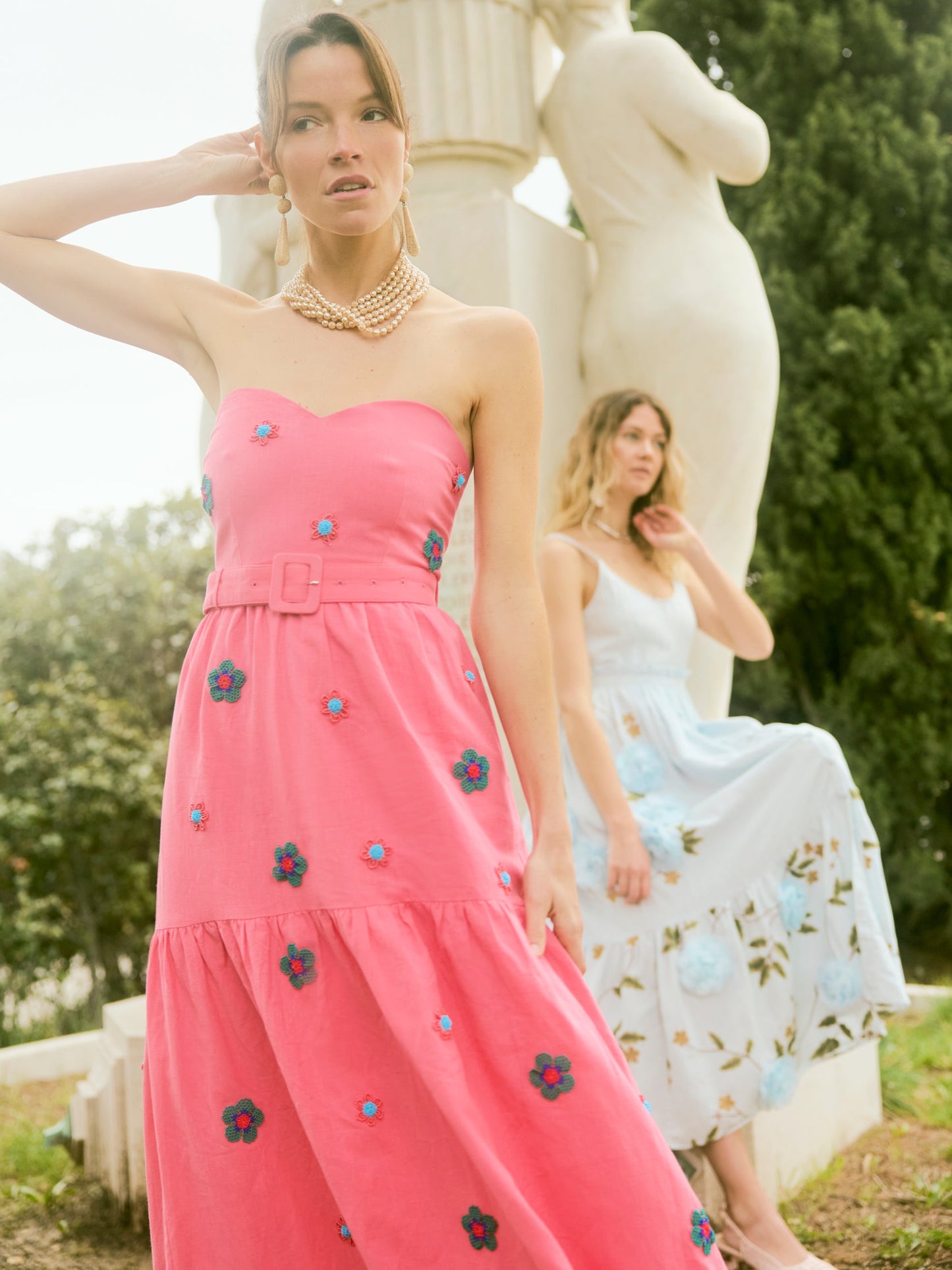 Cotton Linen Strapless Days Gown Eddy