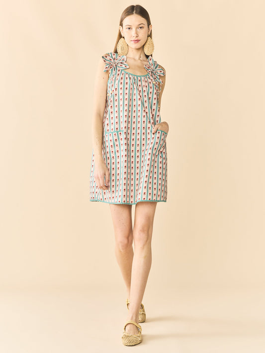 Vanessa Mini Dress Vintage-Inspired Cotton Mini Dress