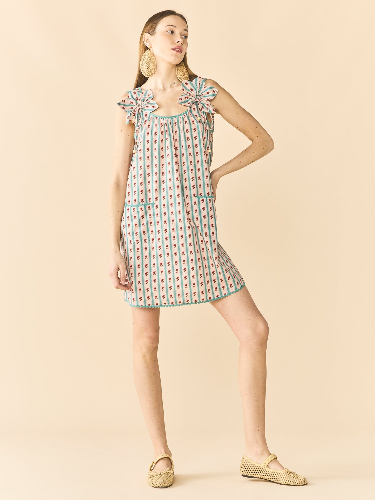 Vanessa Mini Dress Vintage-Inspired Cotton Mini Dress