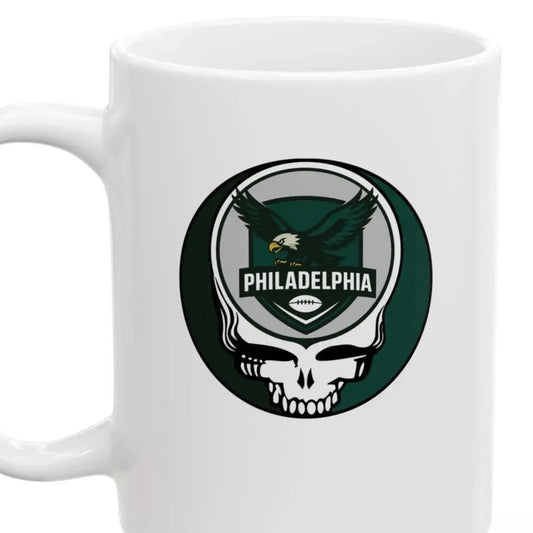 Philadelphia Eagles Stealie Ceramic Coffee Mug Durable White Ceramic