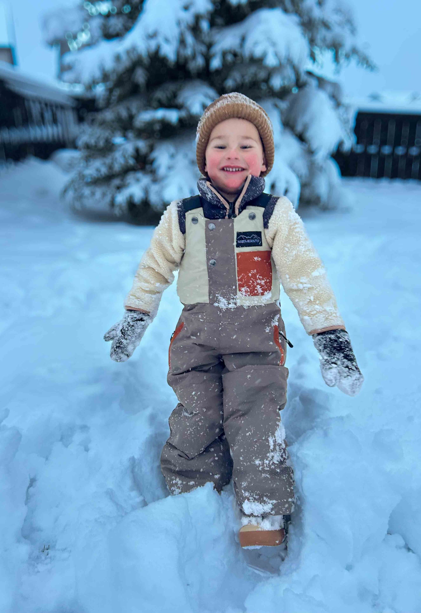 Waterproof Adjustable Snow Bib for Youth and Toddler