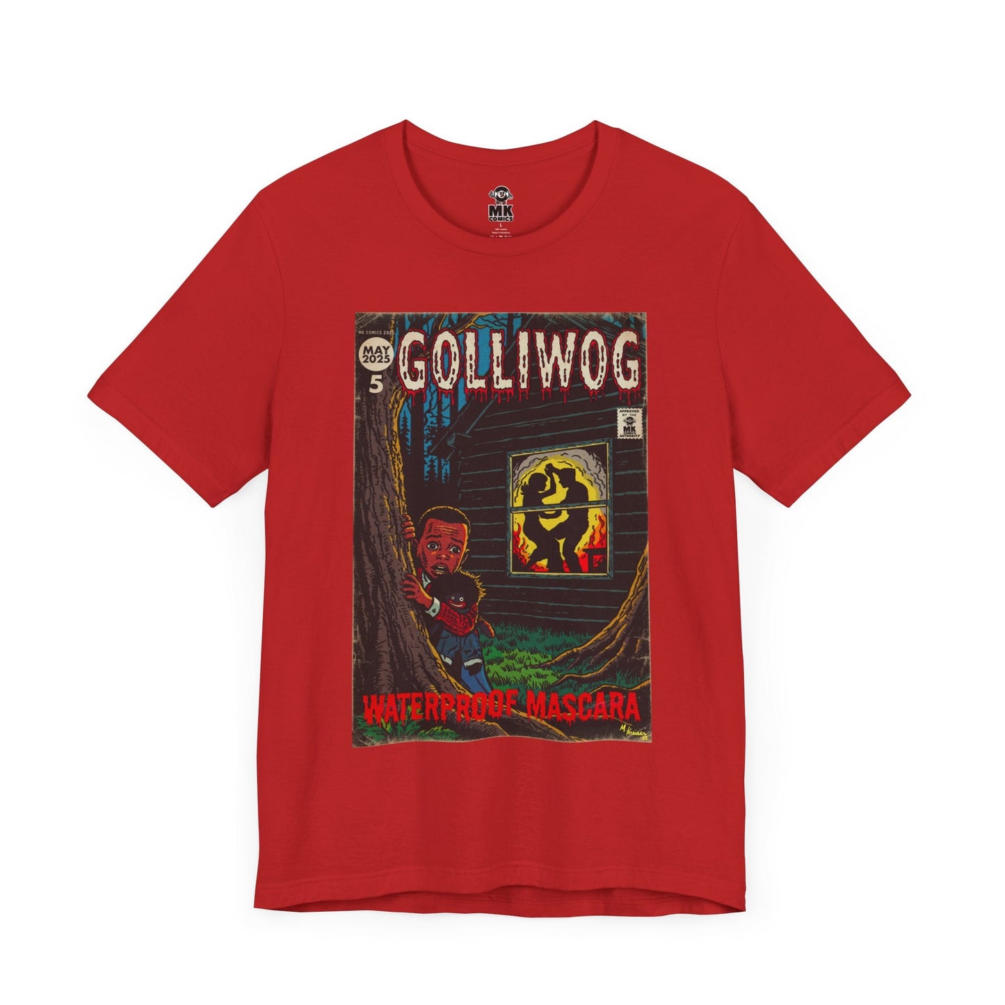 Waterproof Mascara Unisex Jersey Short Sleeve Tee Golliwog