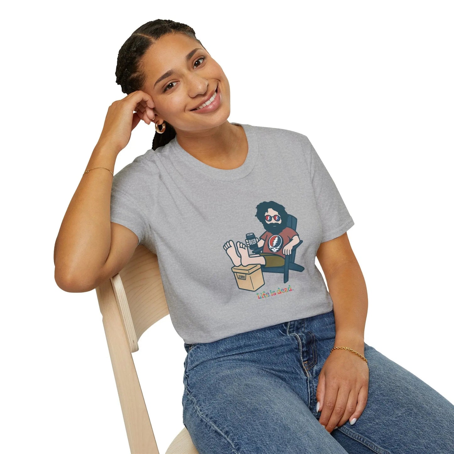 Stay Cool Jerry Life is Dead T-Shirt Grateful Dead