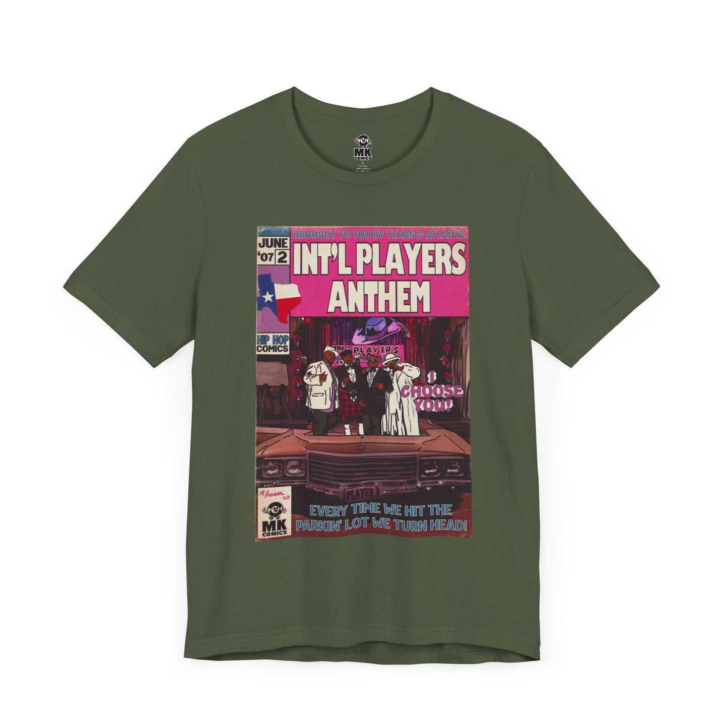 Unisex Jersey Short Sleeve Tee Int’l Players Anthem Bella+Canvas