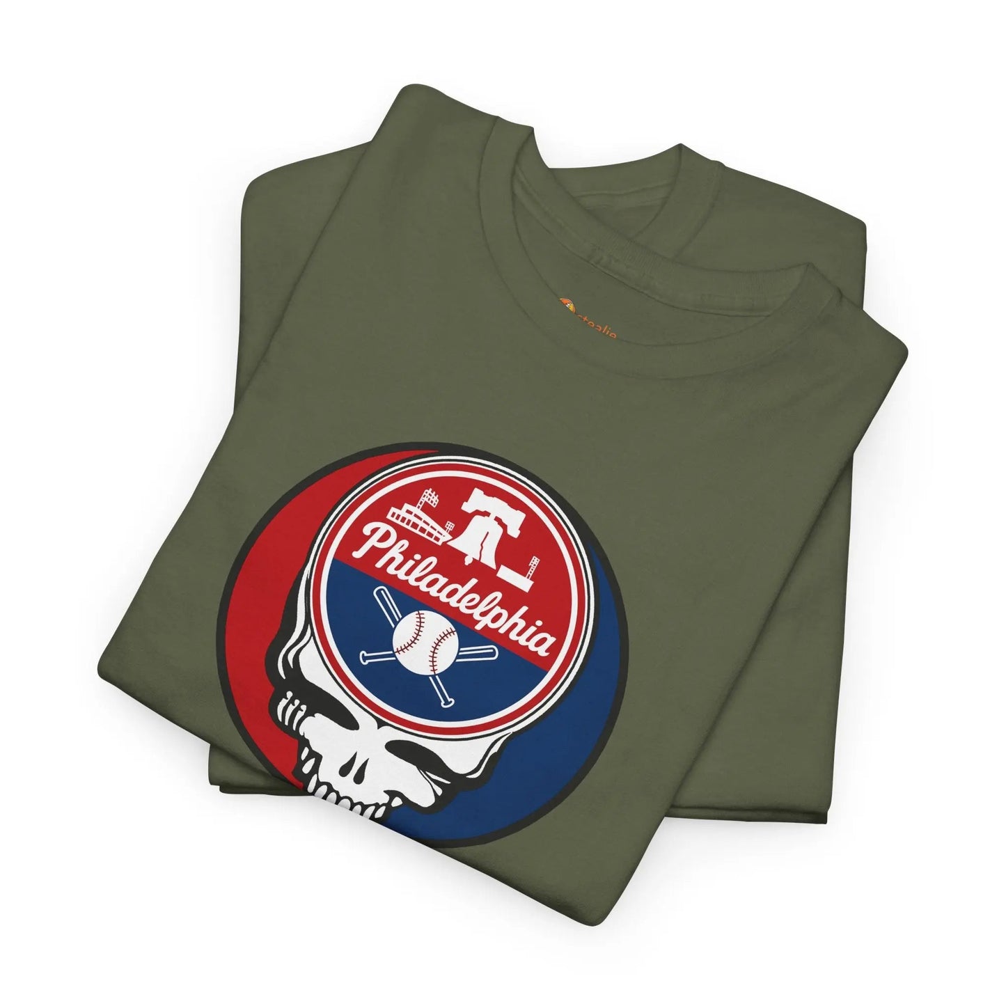 Philadelphia Phillies Grateful Dead Steal Your Face T-Shirt Ballpark Collection MLB