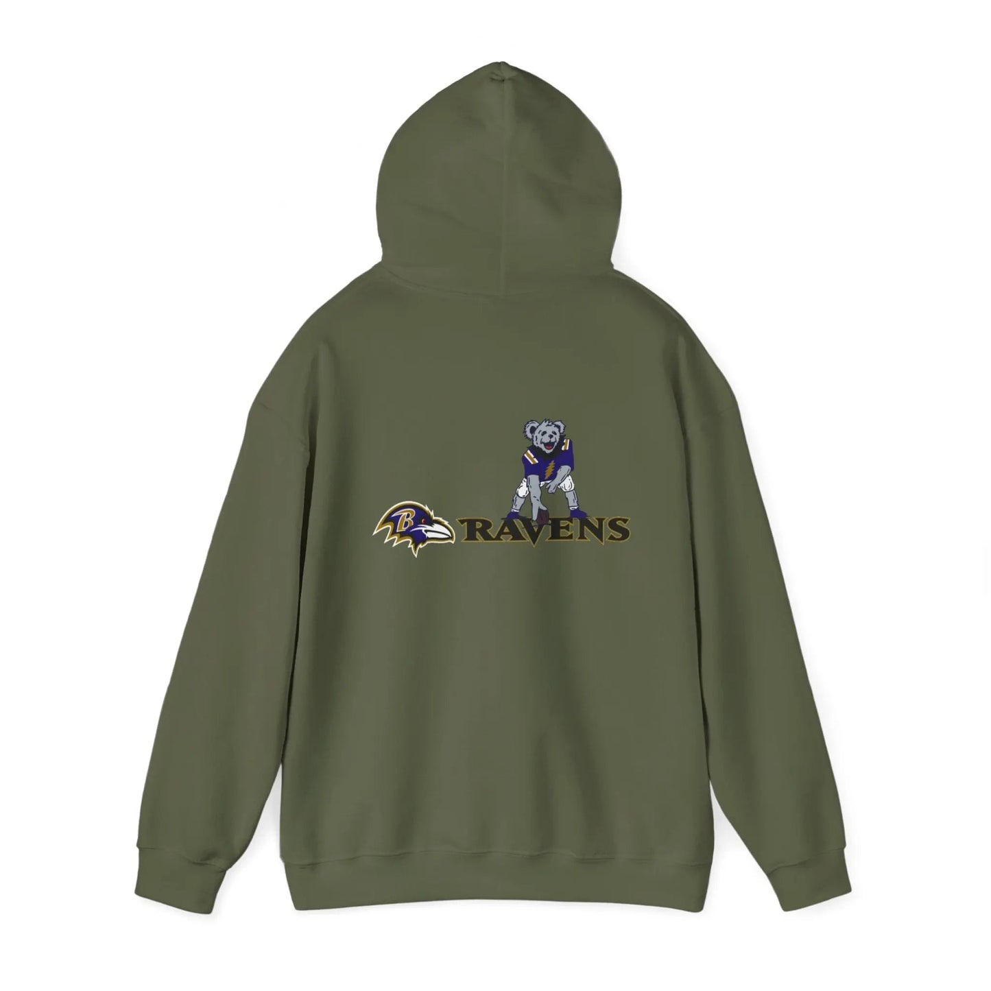 Baltimore Ravens Dancing Bear Unisex Hoodie Two-Sided The Gridiron Collection