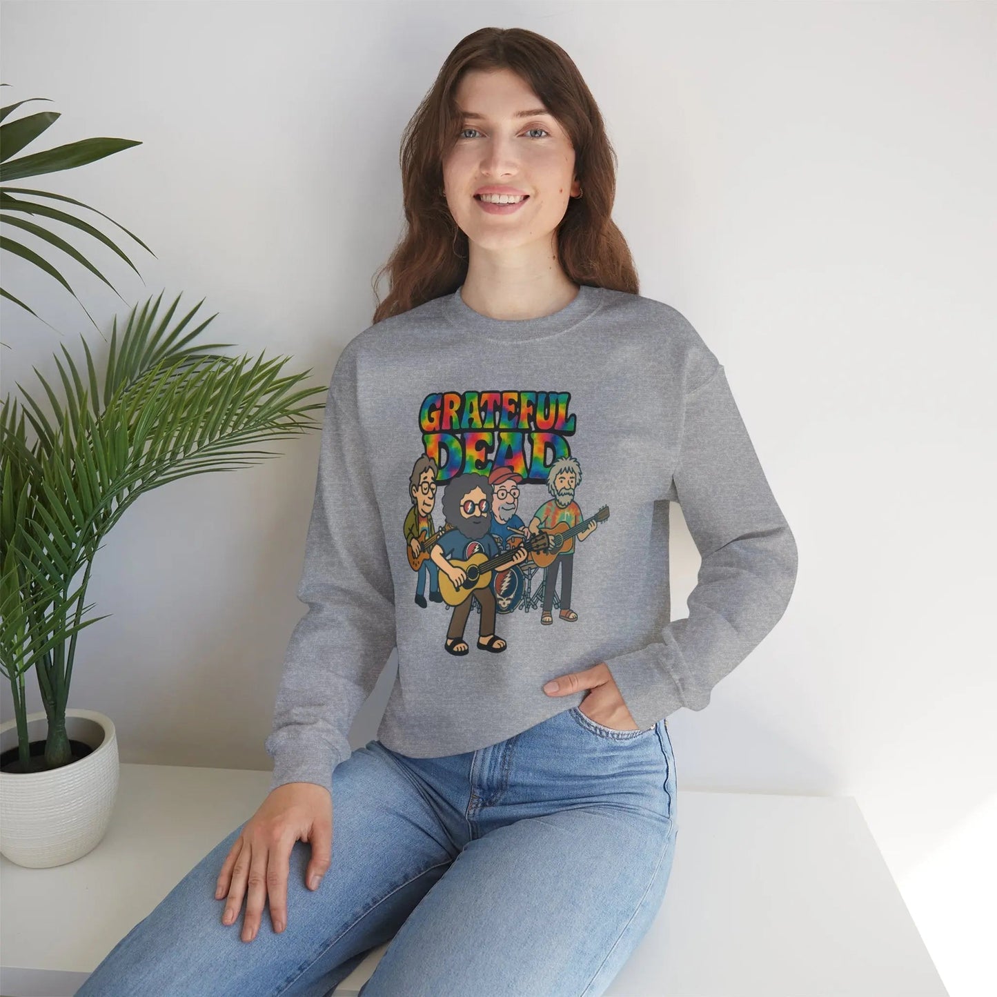 Life is dead. Crewneck Sweatshirt Heavy Blend Unisex Jerry and The Band