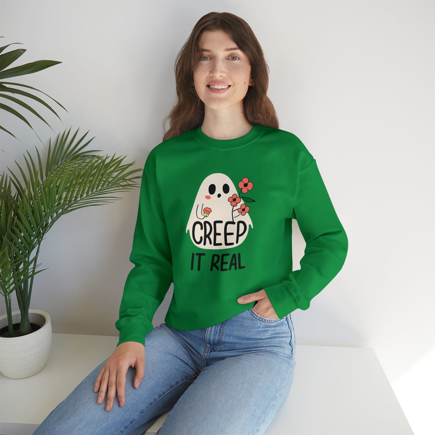 Creep It Real Spooky Sweatshirt, Spooky Season Halloween Sweatshirt, Halloween Costume, Spooky Sweatshirt, Halloween Gifts