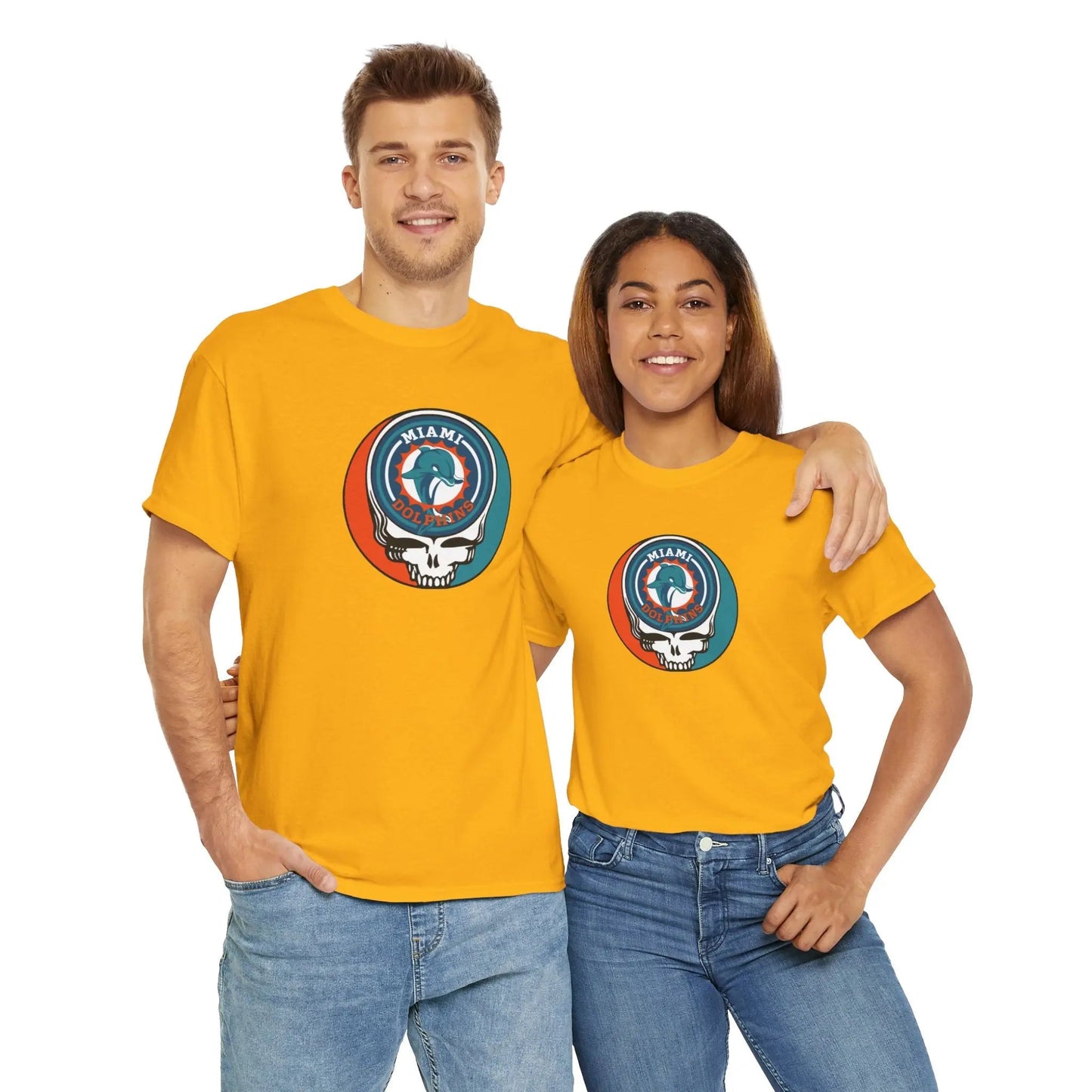 Miami Dolphins Steal Your Face T-Shirt Grateful Dead The Gridiron Collection