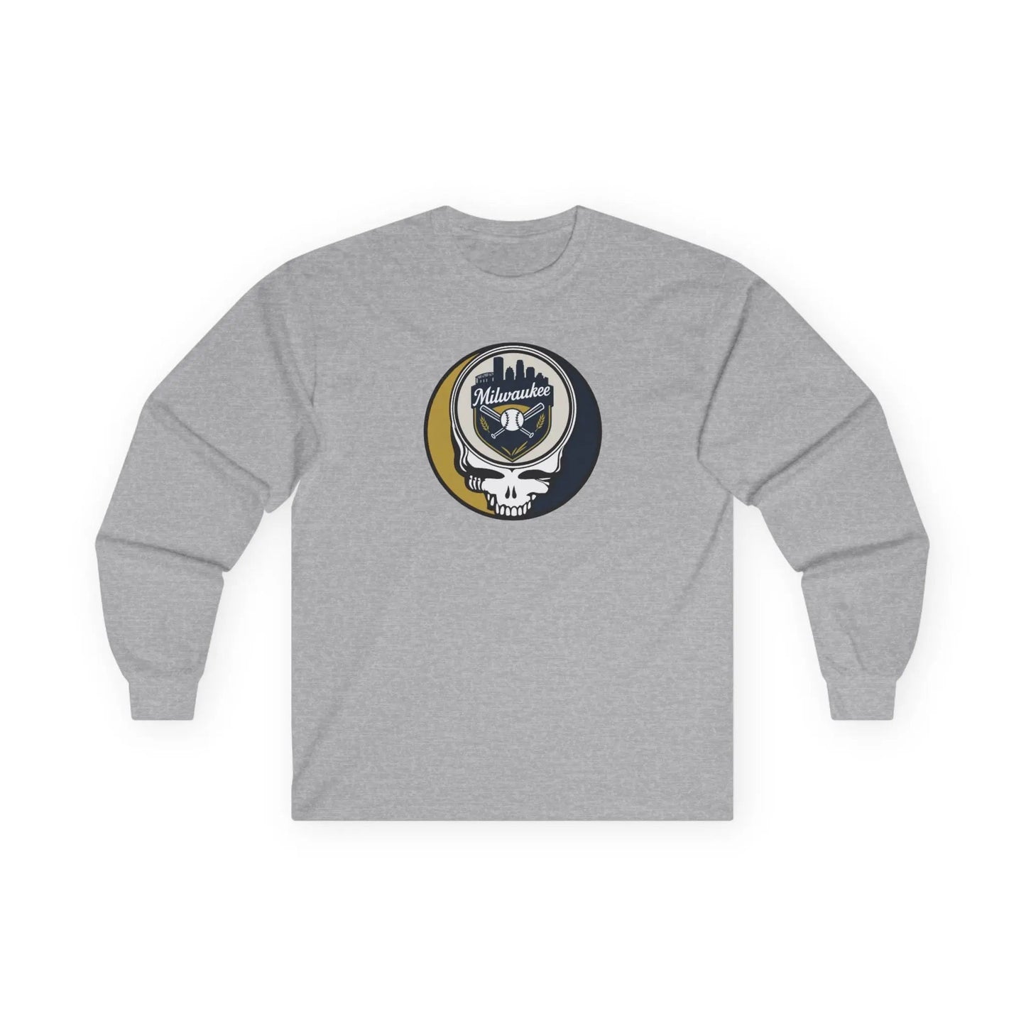 Classic Stealie Long Sleeve Tee Milwaukee Baseball Edition The Ballpark Collection MLB