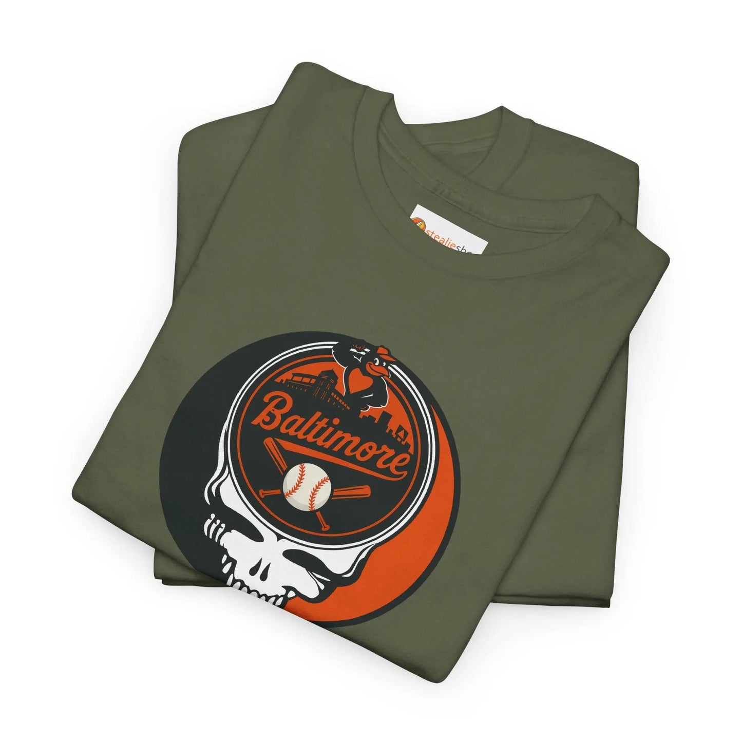 Baltimore Orioles Steal Your Face T-Shirt MLB The Ballpark Collection