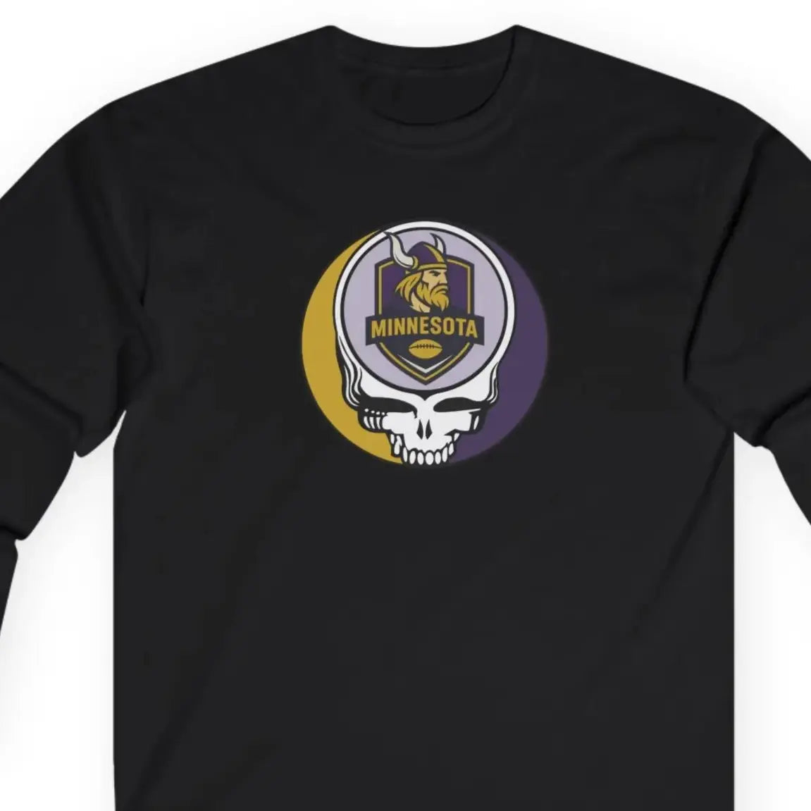 Minnesota Vikings Stealie Ultra Cotton Long Sleeve Tee NFL The Gridiron Collection