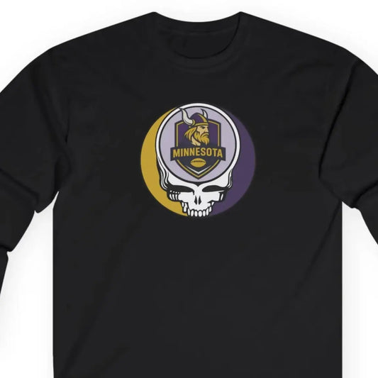 Minnesota Vikings Stealie Ultra Cotton Long Sleeve Tee NFL The Gridiron Collection