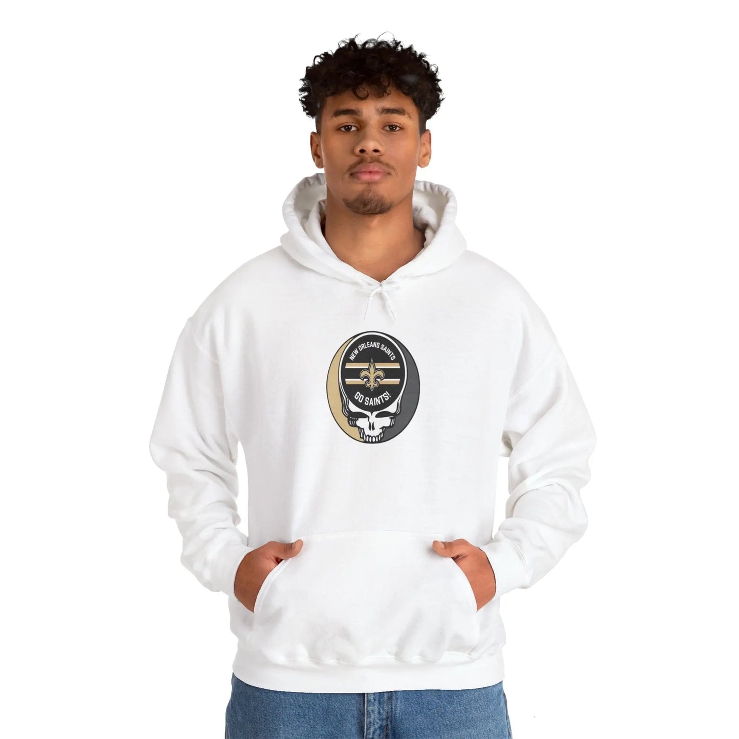 New Orleans Saints Grateful Dead Hooded Sweatshirt The Gridiron Collection